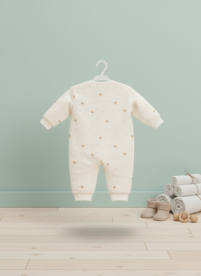 Floral Embroidered Baby Onesie/Romper